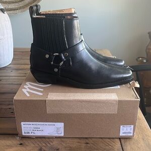 New Madewell Western Moto Leather Boots - size 7 1/2